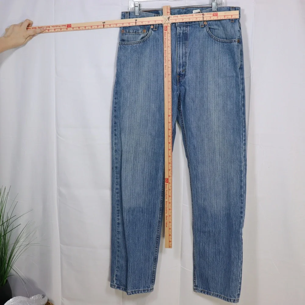 Levi's 505 Jeans Mens‎ 36x32 Blue Straight Leg Medium Wash USA